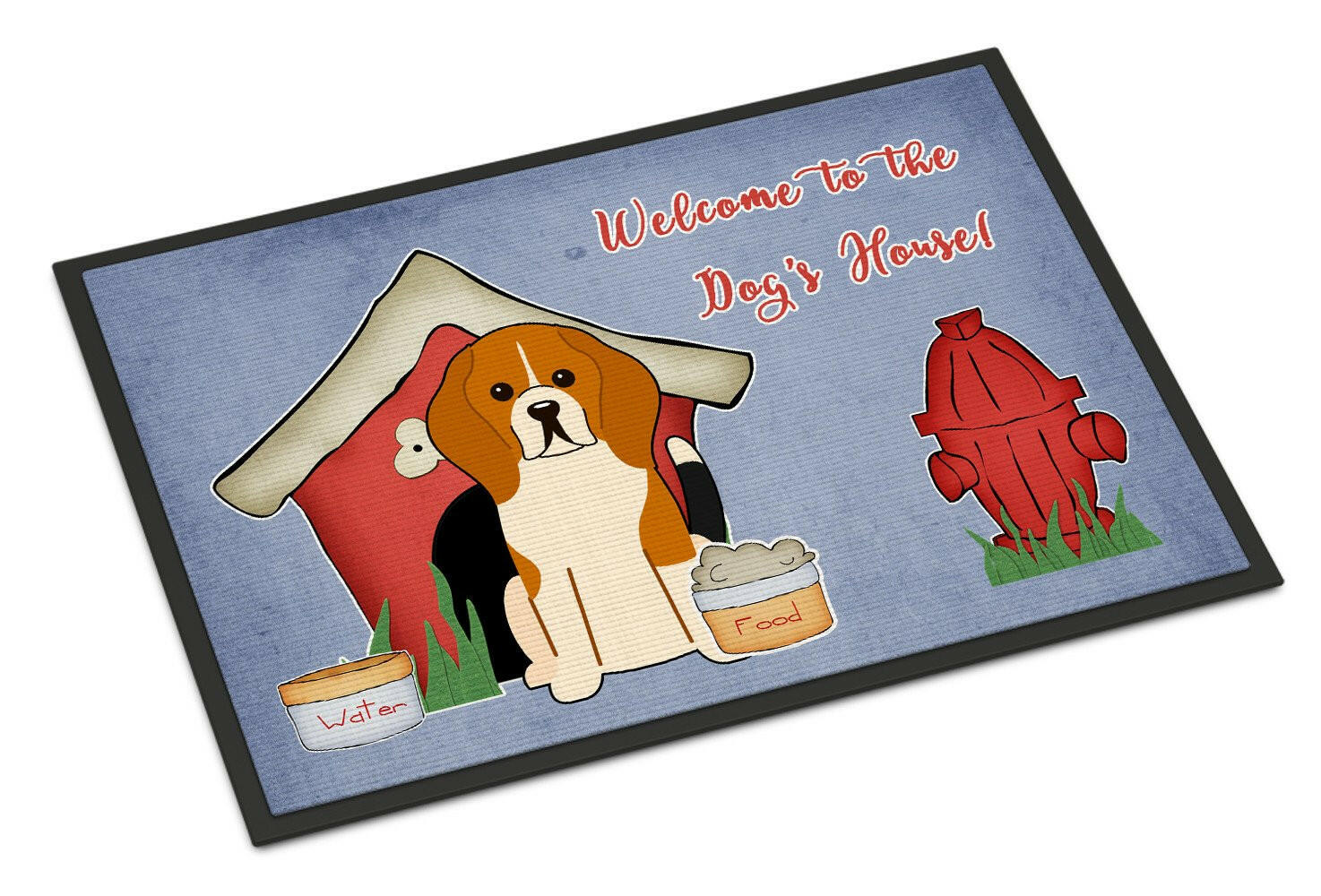 Dog House Collection Beagle Tricolor Indoor or Outdoor Mat 18x27 BB2794MAT