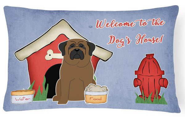 Dog House Collection Bullmastiff Canvas Fabric Decorative Pillow BB2838PW1216 by Caroline's Treasures