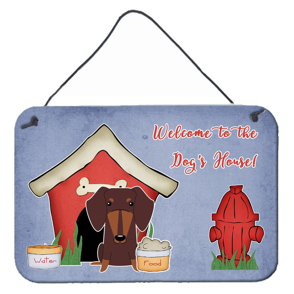 Dog House Collection Dachshund Chocolate Wall or Door Hanging Prints by Caroline's Treasures