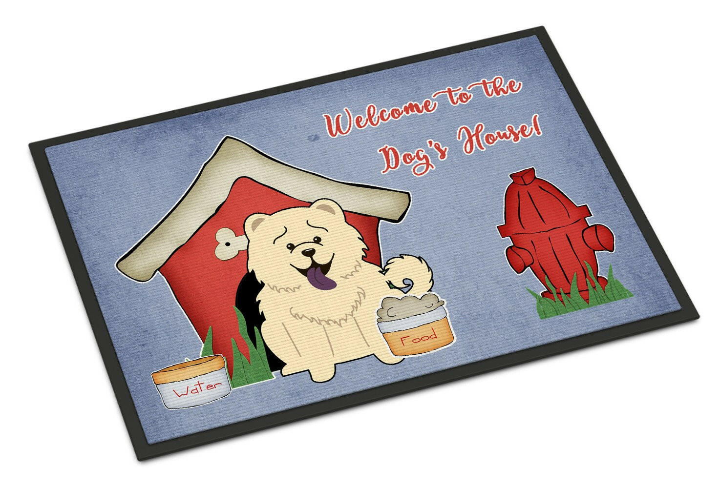 Dog House Collection Chow Chow White Indoor or Outdoor Mat 18x27 BB2894MAT