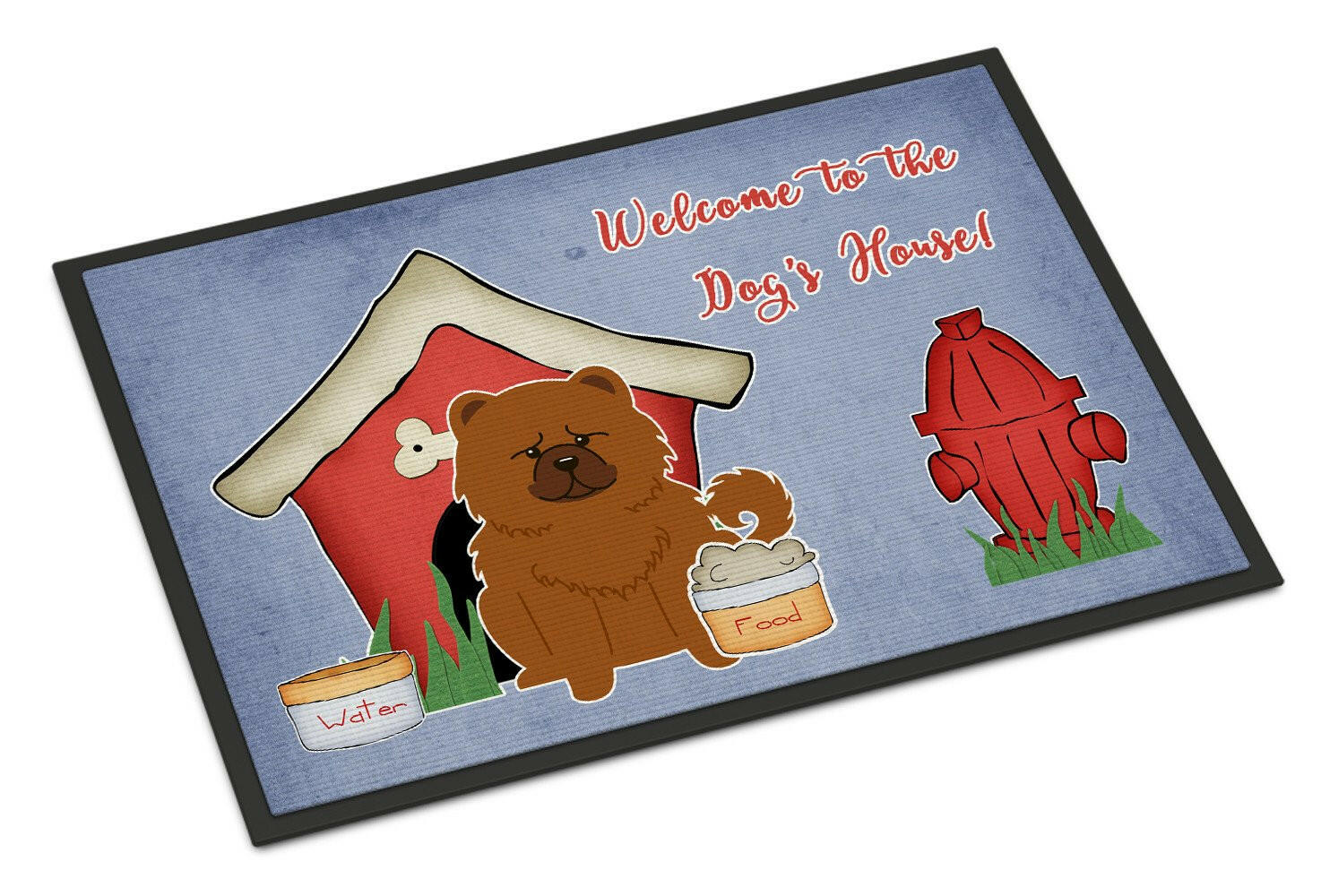 Dog House Collection Chow Chow Red Indoor or Outdoor Mat 18x27 BB2896MAT