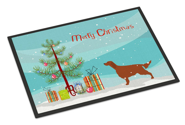 Irish Setter Merry Christmas Tree Indoor or Outdoor Mat 24x36 BB2911JMAT by Caroline's Treasures