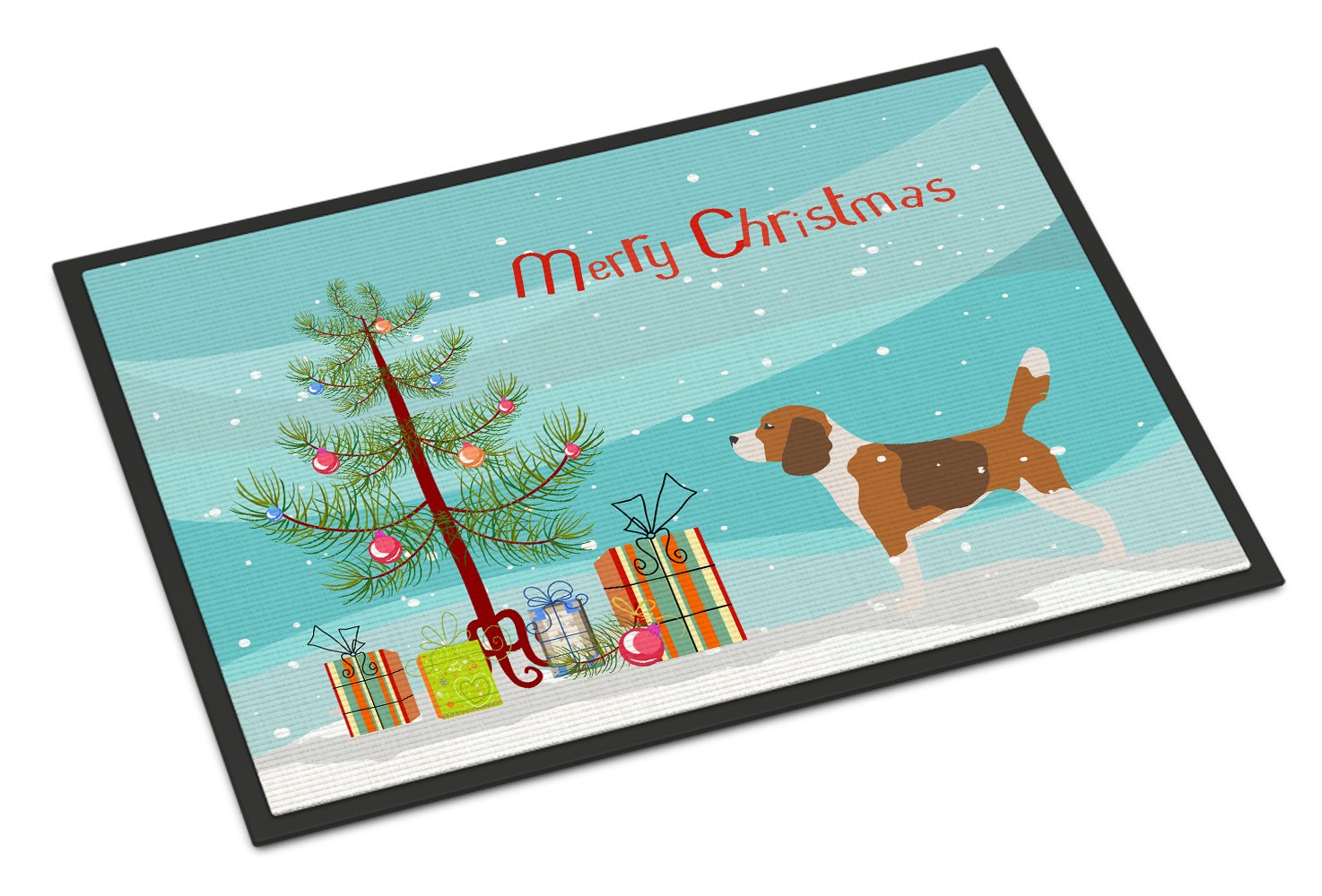 Beagle Merry Christmas Tree Indoor or Outdoor Mat 24x36 BB2928JMAT