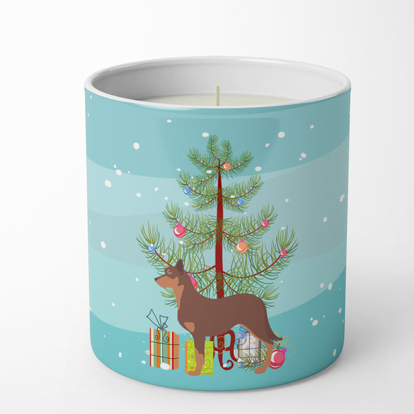 Buy this Australian Kelpie Dog Merry Christmas Tree 10 oz Decorative Soy Candle