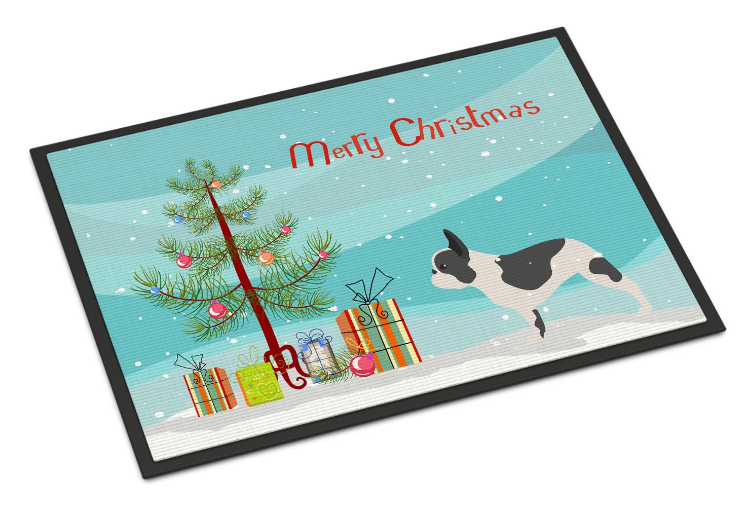 French Bulldog Merry Christmas Tree Indoor or Outdoor Mat 24x36 BB2959JMAT