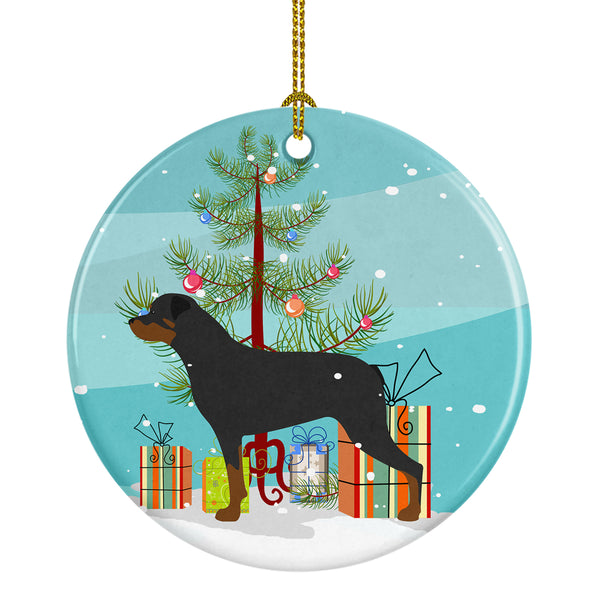 Rottweiler Merry Christmas Tree Ceramic Ornament BB2984CO1 - the-store.com