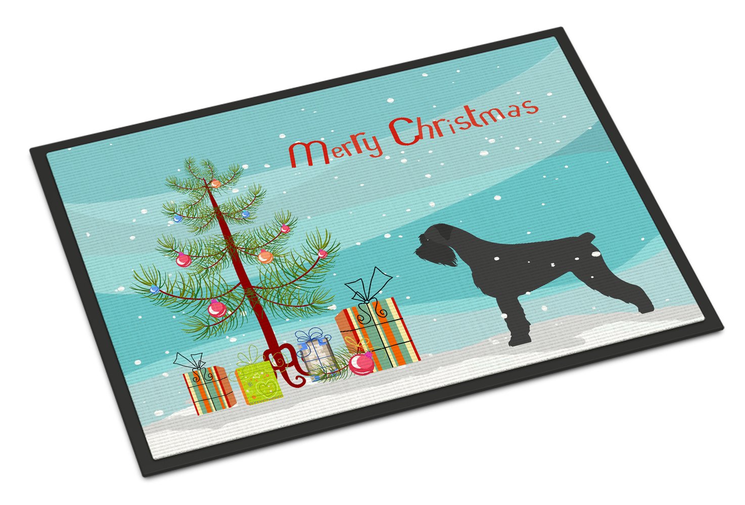 Giant Schnauzer Merry Christmas Tree Indoor or Outdoor Mat 24x36 BB2991JMAT