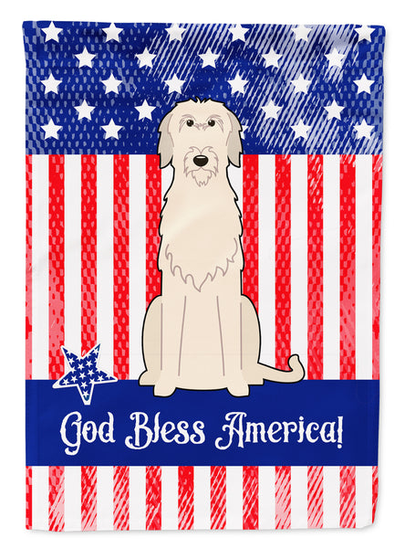 Patriotic USA Irish Wolfhound Flag Garden Size  the-store.com.