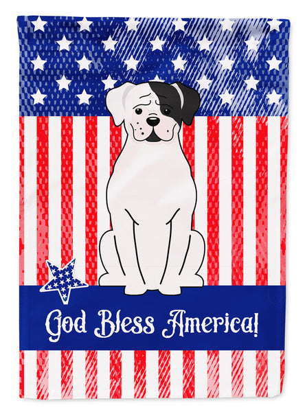 Patriotic USA White Boxer Cooper Flag Garden Size BB3109GF  the-store.com.