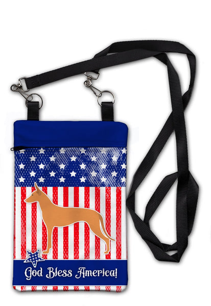 USA Patriotic Pharaoh Hound Crossbody Bag Purse BB3288OBDY by Caroline's Treasures