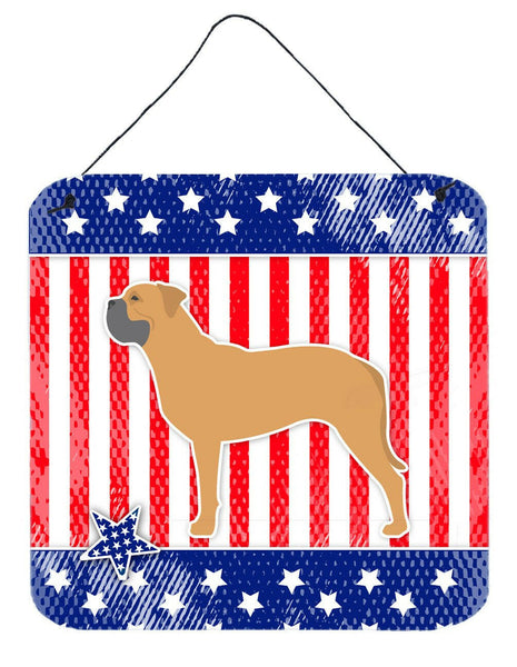 USA Patriotic Bullmastiff Wall or Door Hanging Prints BB3371DS66 by Caroline's Treasures