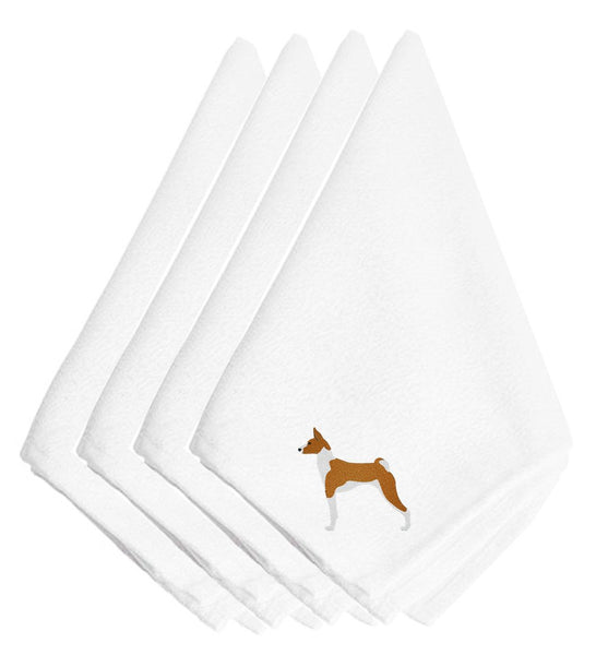 Basenji Embroidered Napkins Set of 4 BB3474NPKE by Caroline's Treasures