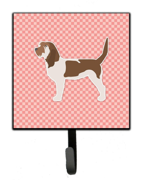 Grand Basset Griffon Vendeen Checkerboard Pink Leash or Key Holder BB3590SH4 by Caroline's Treasures