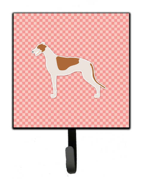 Greyhound Checkerboard Pink Leash or Key Holder BB3605SH4 by Caroline's Treasures