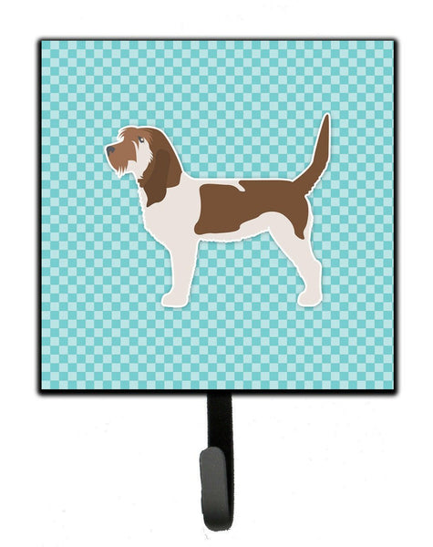 Grand Basset Griffon Vendeen  Checkerboard Blue Leash or Key Holder BB3690SH4 by Caroline's Treasures