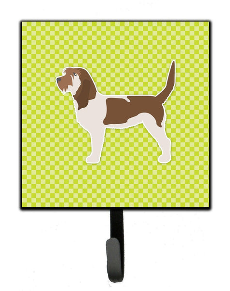 Grand Basset Griffon Vendeen Checkerboard Green Leash or Key Holder BB3790SH4 by Caroline's Treasures