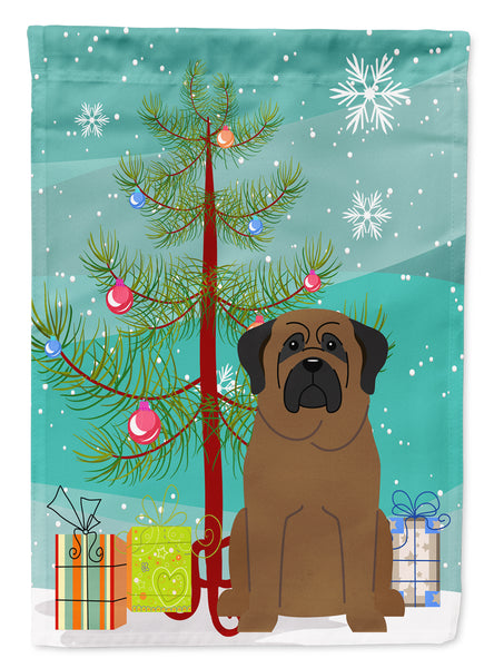 Merry Christmas Tree Bullmastiff Flag Garden Size BB4209GF  the-store.com.