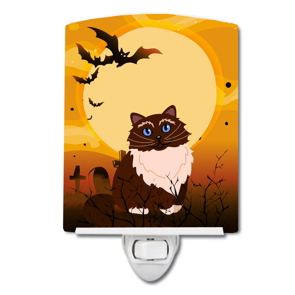 Halloween Himalayan Cat Ceramic Night Light BB4446CNL - the-store.com