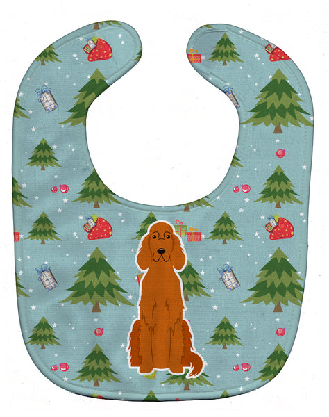 Christmas Irish Setter Baby Bib BB4724BIB - the-store.com