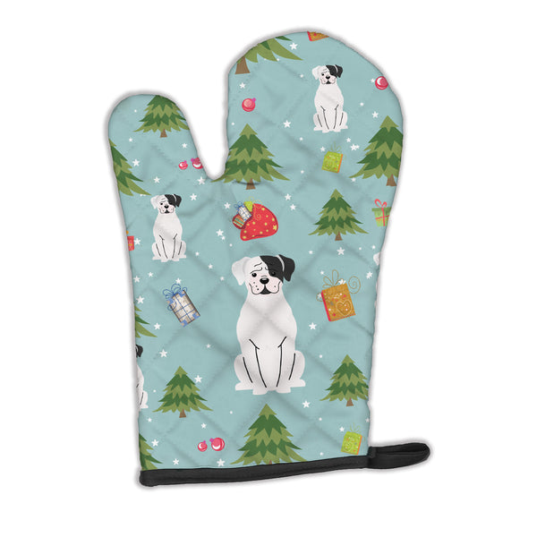 Christmas White Boxer Cooper Oven Mitt BB4774OVMT  the-store.com.