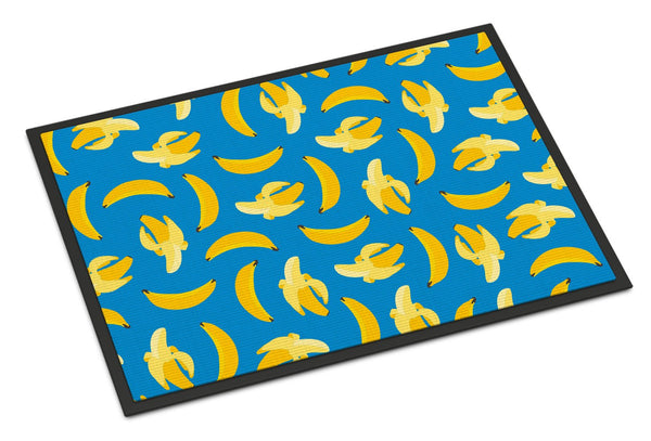 Bananas on Blue Indoor or Outdoor Mat 24x36 BB5149JMAT by Caroline's Treasures