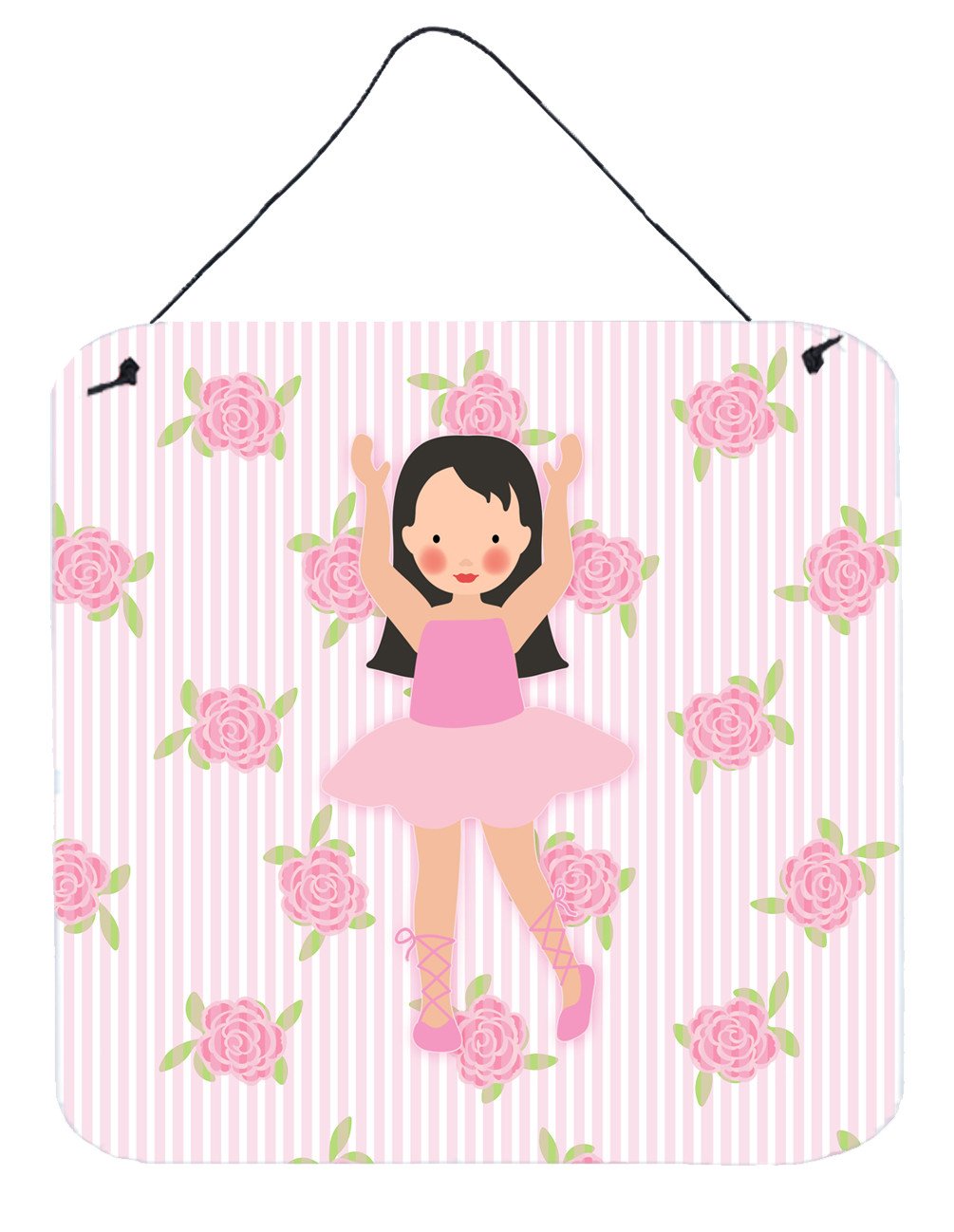 Ballerina Long Dark Hair Wall or Door Hanging Prints BB5181DS66