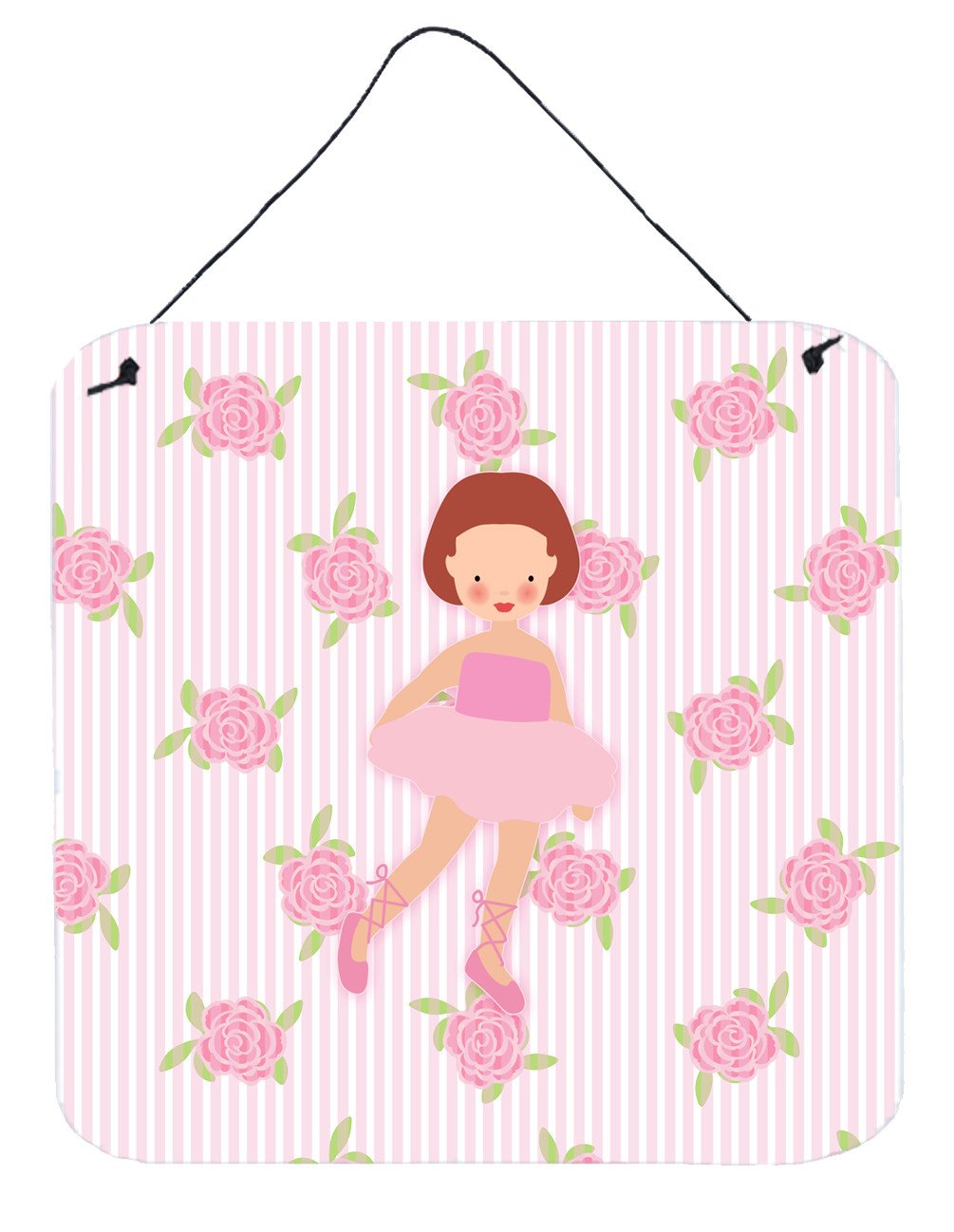 Ballerina Red Short Hair Wall or Door Hanging Prints BB5191DS66