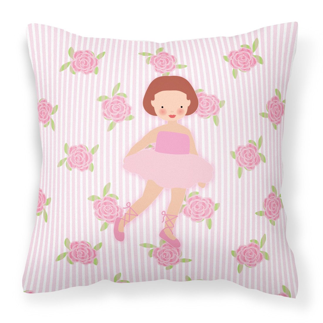 Ballerina Red Short Hair Fabric Decorative Pillow BB5191PW1818