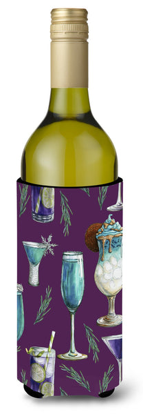 Drinks and Cocktails Purple Wine Bottle Beverge Insulator Hugger BB5204LITERK by Caroline's Treasures