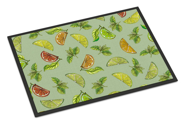 Lemons, Limes and Oranges Indoor or Outdoor Mat 24x36 BB5206JMAT by Caroline's Treasures