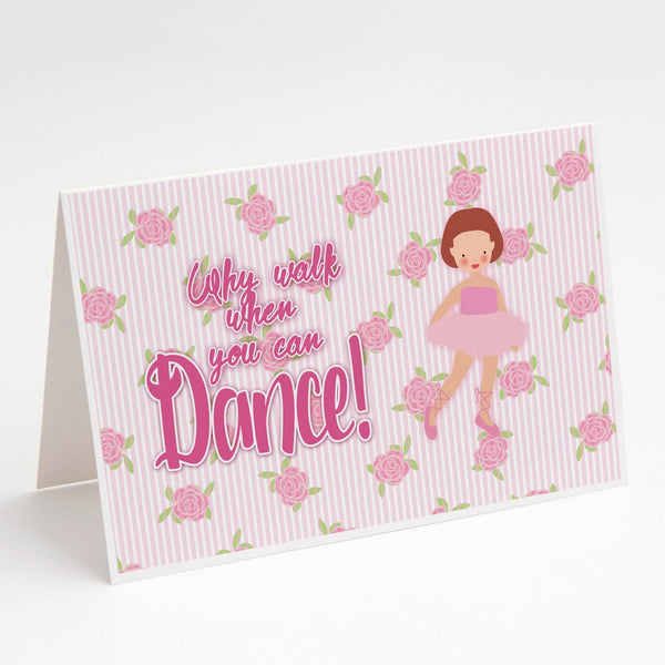 Buy this Ballet Red Short Hair Greeting Cards and Envelopes Pack of 8