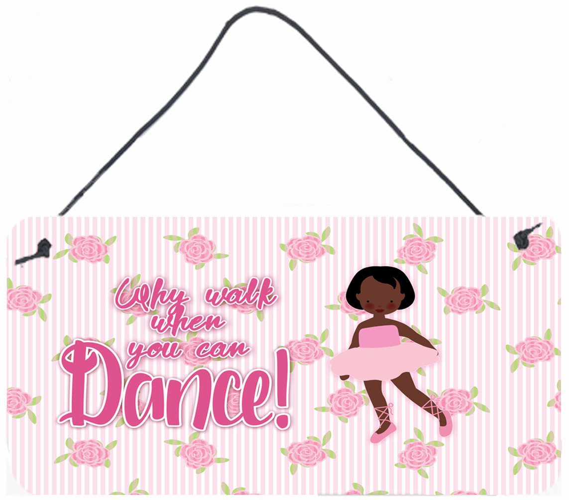 Ballet African American Short Hair Wall or Door Hanging Prints BB5384DS812