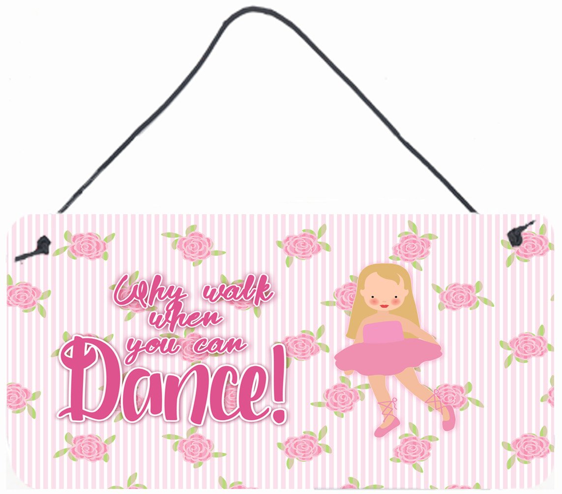 Ballet Long Blonde Hair Wall or Door Hanging Prints BB5387DS812