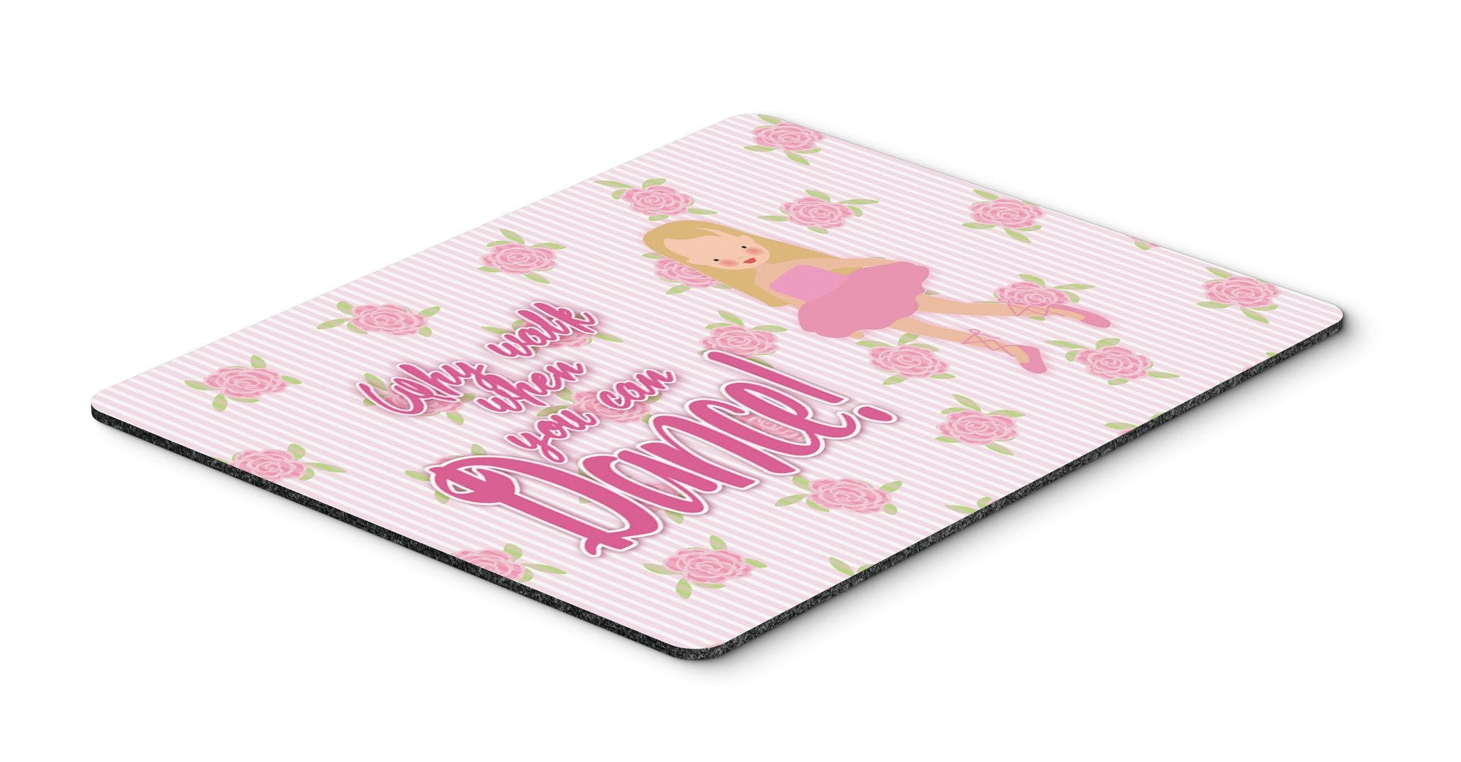 Ballet Long Blonde Hair Mouse Pad, Hot Pad or Trivet BB5387MP