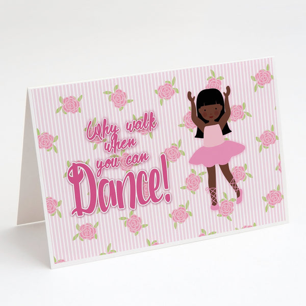 Buy this Ballet Long Hair African American Greeting Cards and Envelopes Pack of 8