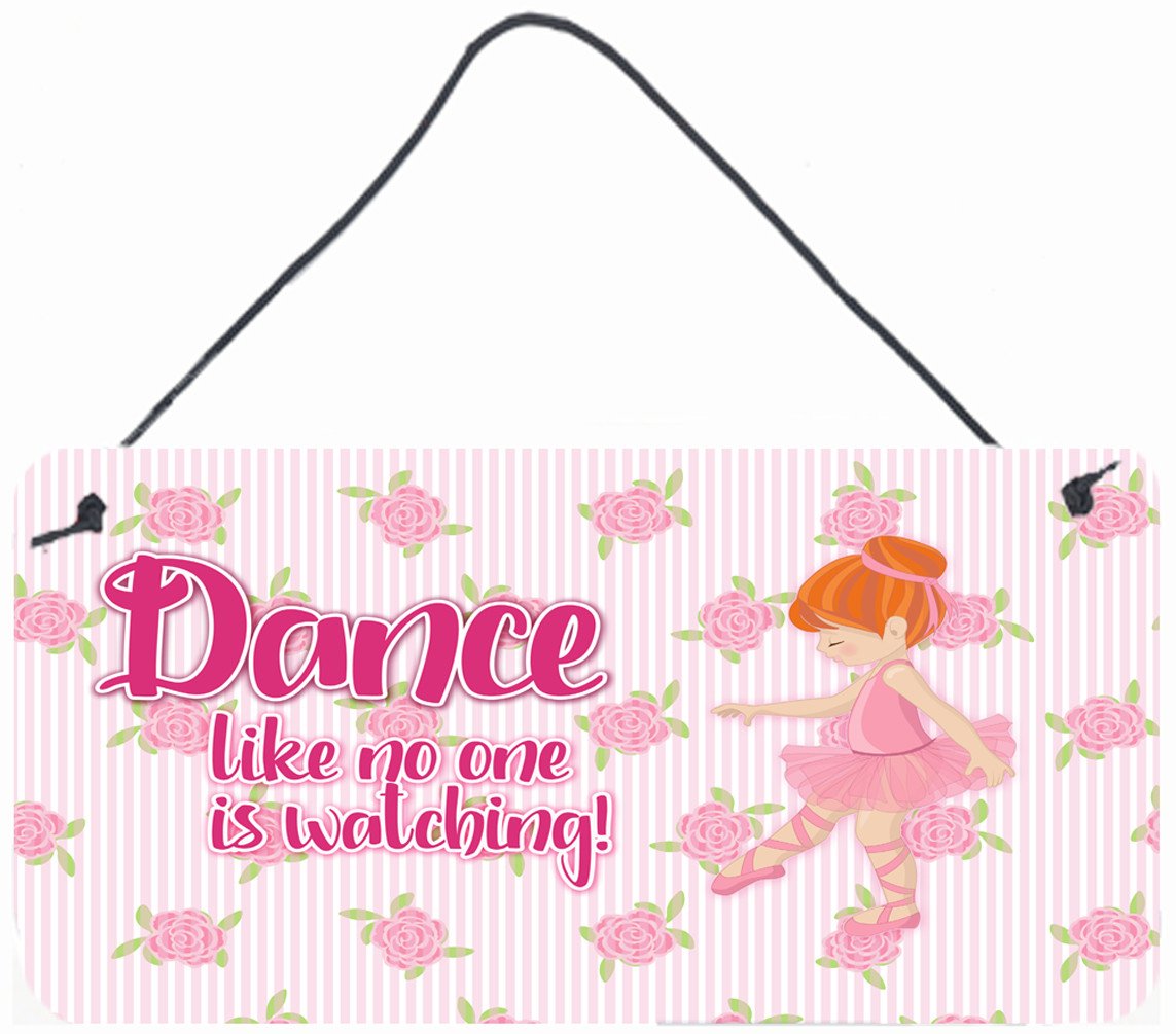 Ballet Dance Red Hair Wall or Door Hanging Prints BB5392DS812