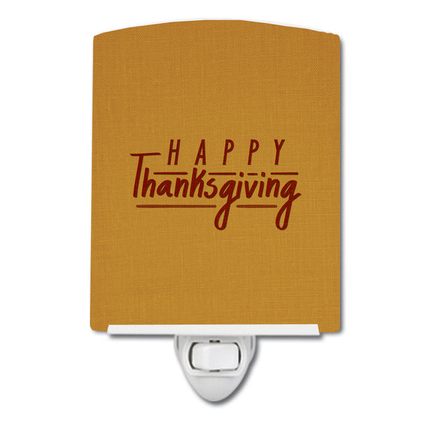 Happy Thanksgiving Ceramic Night Light BB5468CNL - the-store.com