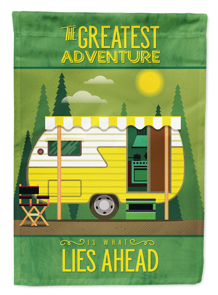 Greatest Adventure Retro Camper Flag Garden Size BB5478GF  the-store.com.