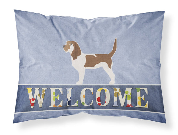 Grand Basset Griffon Vendeen Welcome Fabric Standard Pillowcase BB5494PILLOWCASE by Caroline's Treasures