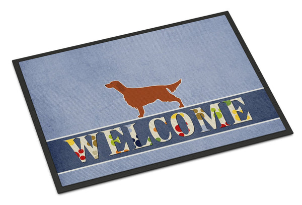 Irish Setter Welcome Indoor or Outdoor Mat 24x36 BB5497JMAT by Caroline's Treasures