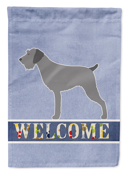 German Wirehaired Pointer Welcome Flag Garden Size BB5515GF  the-store.com.