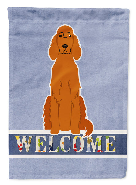 Irish Setter Welcome Flag Garden Size BB5645GF  the-store.com.