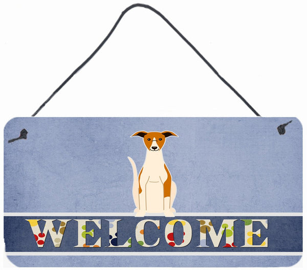 Whippet Welcome Wall or Door Hanging Prints BB5680DS812 by Caroline's Treasures