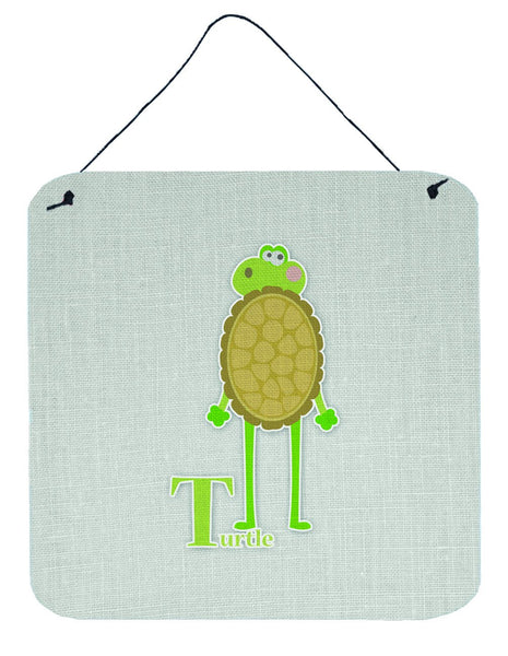 Alphabet T for Turtle Wall or Door Hanging Prints BB5745DS66 by Caroline's Treasures