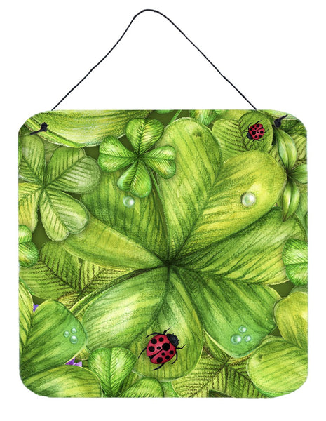 Shamrocks and Lady bugs Wall or Door Hanging Prints by Caroline's Treasures