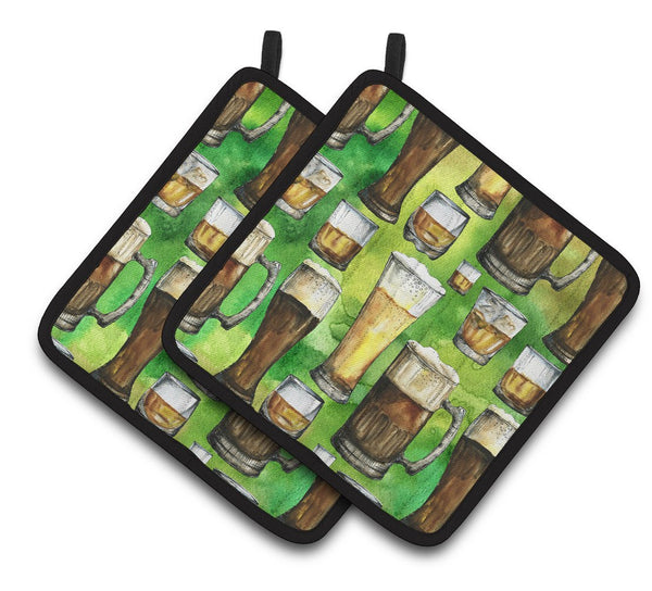 Irish Beers Pair of Pot Holders BB5758PTHD by Caroline's Treasures