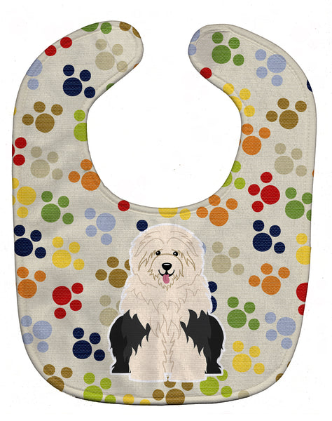 Pawprints Old English Sheepdog Baby Bib BB5925BIB - the-store.com