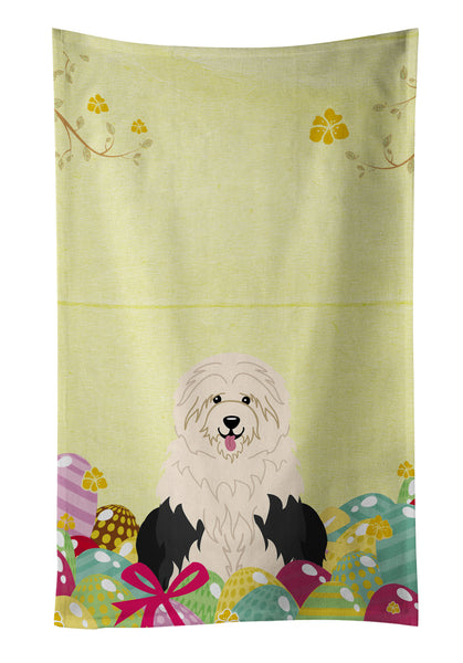 Easter Eggs Old English Sheepdog Kitchen Towel BB6096KTWL - the-store.com