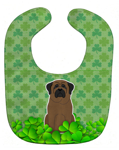 Bullmastiff Shamrocks Baby Bib BB6225BIB - the-store.com