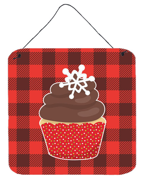 Christmas Cupcake Wall or Door Hanging Prints BB6817DS66 by Caroline's Treasures